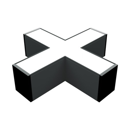X Connecteur 25W Diffuseur Opaque - Noir