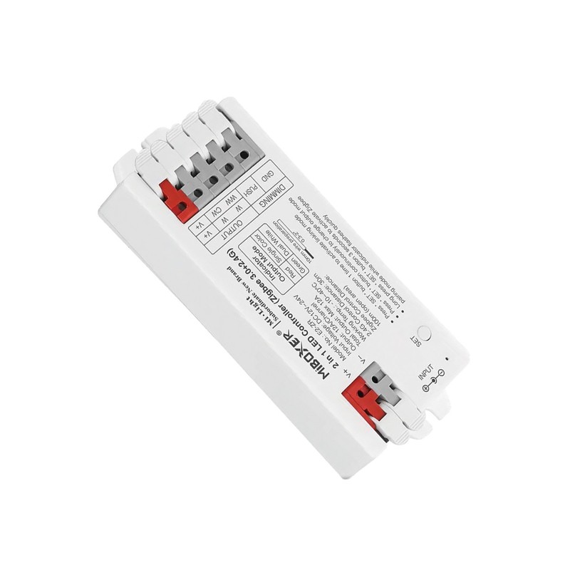 Contrôleur Bandeau Blanc/CCT ZigBee+2.4GHz E2-ZR Tool-Free