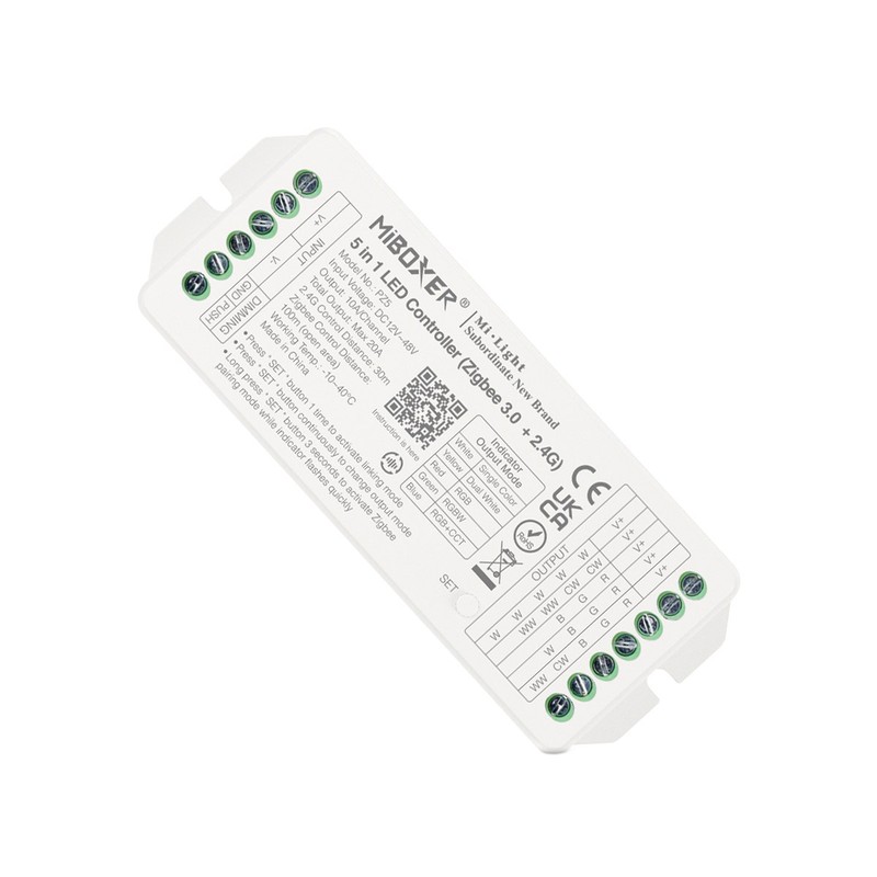 Controleur 5en1(W/CCT/RGB/RGBCCT)WiFi20A