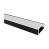 Profilé Aluminium Noir Saillie intérieur 12.3mm (l) 17.3 x (H) 7.60mm