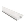 Profilé Aluminium Blanc Encastrable intérieur 12.3mm (l) 24.5 x (H)7.69 x (Ext) 17.5mm