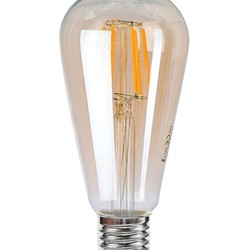 6W Vintage ST64 Filament LED E27 Ambre