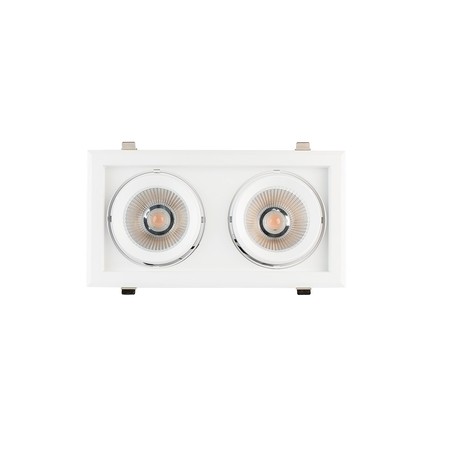 Quant 2x30W 330x175mm 36º CCT IP20 Blanc
