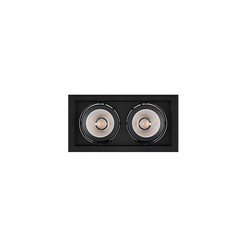 Quant 2x30W 330x175mm 36º CCT IP20 Noir
