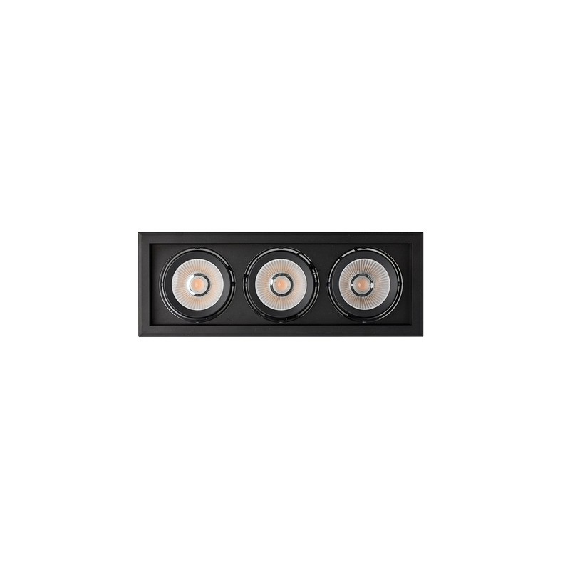 Quant 3x30W 475x175mm 36º CCT IP20 Noir
