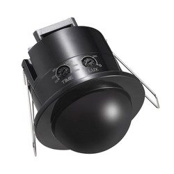 AR41XG - Détecteur de présence 360° encastré, noir