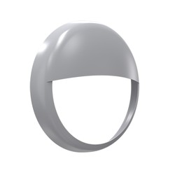 Anneau demi-visière Gris pour plafonnier RUMU