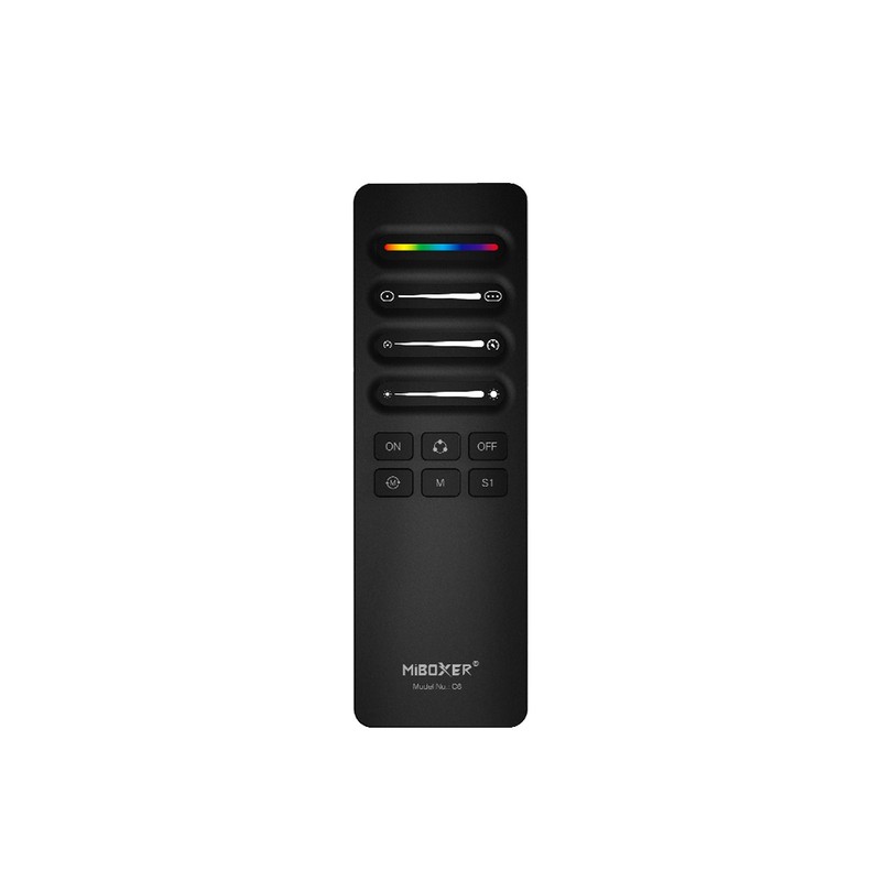 Commande Wireless fil simple/RVB/RVBW Noir C6-B
