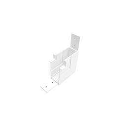 48V 20mm RECESS 90º Vertical couleurner Blanc