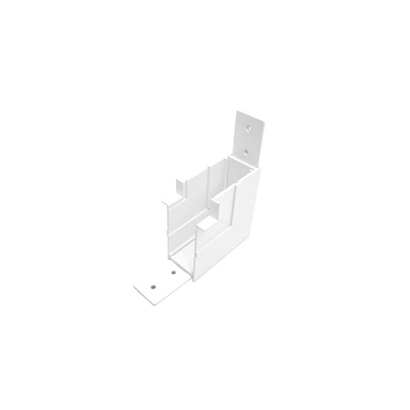 48V 20mm RECESS 90º Vertical couleurner Blanc