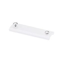 48V 20mm Track Plate Connector Blanc