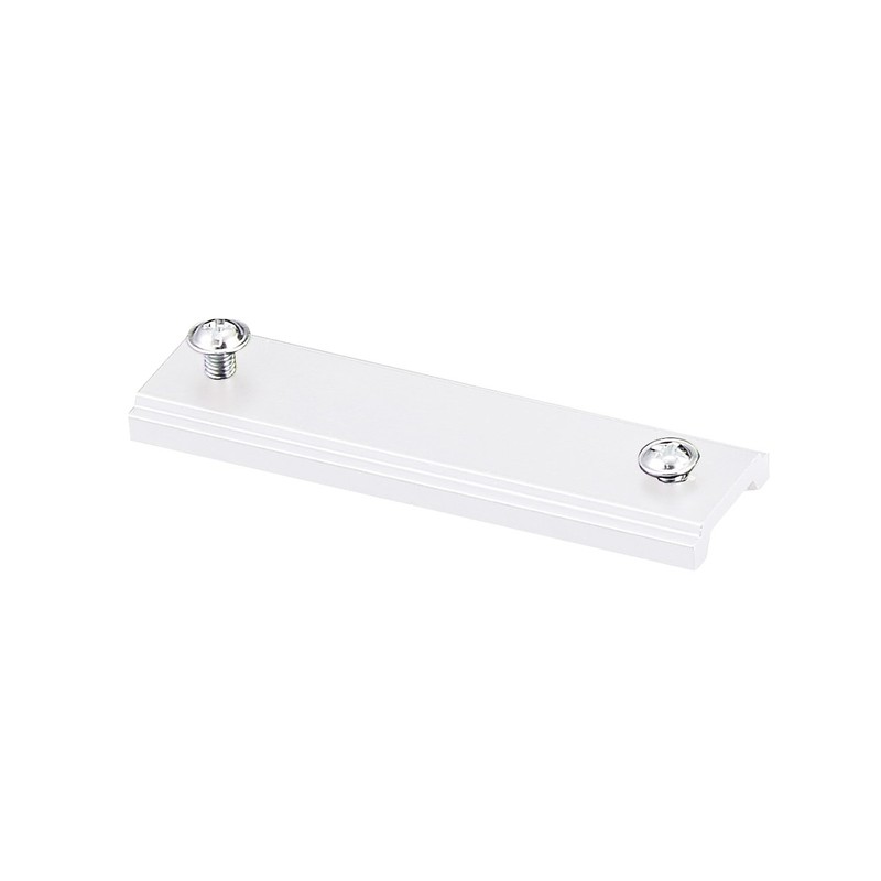 48V 20mm Track Plate Connector Blanc