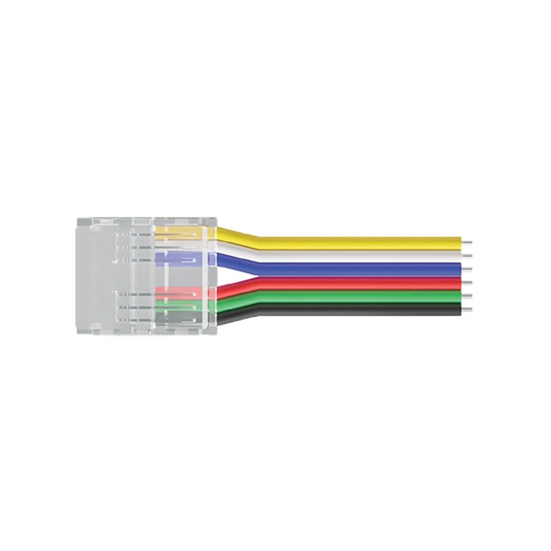 Connecteur + Câble 12 mm IP20 RGB+CCT COB