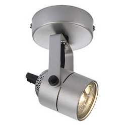 Spot blanc 79 gu10 avec patere 230v