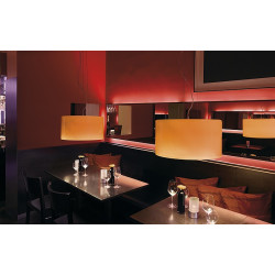Malang led suspension, version maitre, led rgb et t5 40w