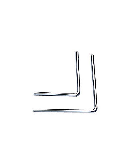 Angle 90° intérieur Wave chrome
