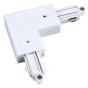Rail 1 allumage, connecteur 2 rigide 90° terre int blanc