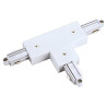 Rail 1 allumage, connecteur 2 en t + alim terre droite blanc