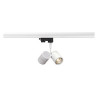 RAIL 3 ALLUMAGES, BIMA II, SPOT BLANC, GU10, 2x50W max., AVEC ADAPT.