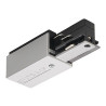 Rail 3 allumages eutrac, alimentation 1 terre gauche, gris argent