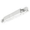 Rail 3 allumages eutrac, alimentation centrale, gris argent