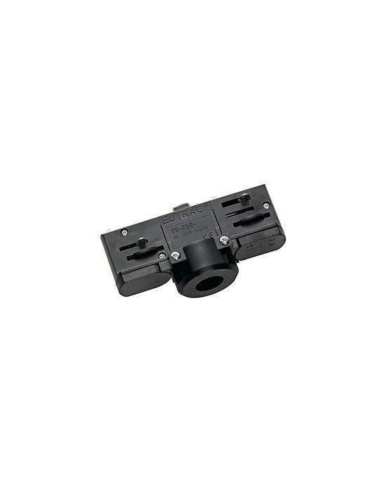 Rail 3 allumages eutrac, adaptateur spot, gris argent