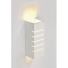 Gl 100 slot, applique rectangulaire, blanche, en plâtre, e14, max. 40w