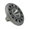 Lampe LED ES111, 3000K, gris argent, 15W COB LED, 38°