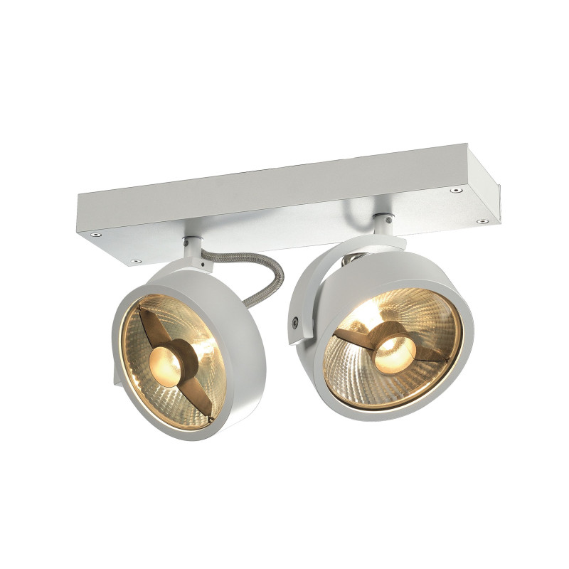 PLAFONNIER SLV KALU 2 BLANC, 2x75W MAX, ES111