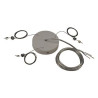 Kit de suspension pour MEDO LED, gris argent, 5 filins
